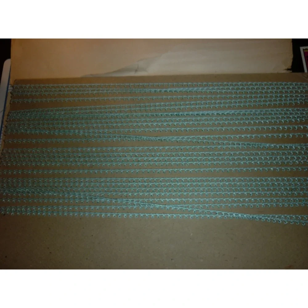 Antique French Silk Gimp‎ Trim Nouveauté de Paris Cream & Blue 72 Yard Bundle